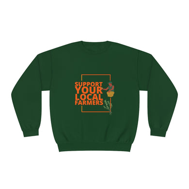 Support Your Local Farmers Crewneck Sweatshirt - Knife N Spoon
